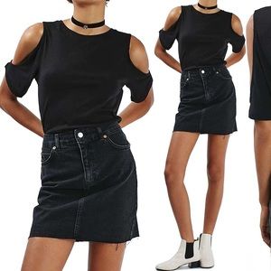 Topshop Cold Shoulder Tee